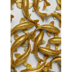 Objet mural School of Koi oro Ø160cm><noscript><img width=
