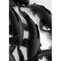 Objet mural School of Koi noir Ø160cm><noscript><img width=