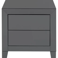Petite commode Luxury Push 2 tiroirs gris><noscript><img width=