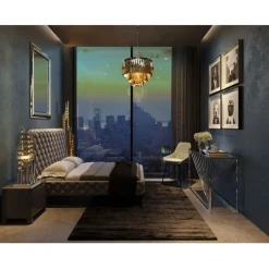 Petite commode Luxury Push 2 tiroirs gris><noscript><img width=