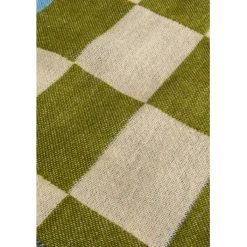 Plaid Checker bleu vert 170x130cm><noscript><img width=