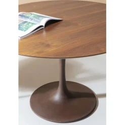Plateau de table Invitation rond noyer Ø120cm>KARE Design Discount