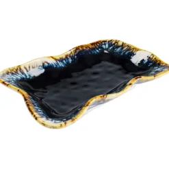 Plateau Lio bleu nuit 17x26cm>KARE Design Outlet