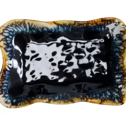 Plateau Lio bleu nuit 17x26cm><noscript><img width=