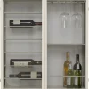 Porte-bouteilles mural Porto greige 75x80cm>KARE Design Online