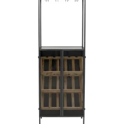 Porte-bouteilles Porto Bar noir 60x170cm><noscript><img width=