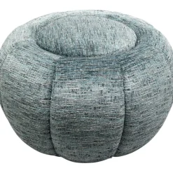 Pouf Fiori bleu Ø52cm>KARE Design Hot