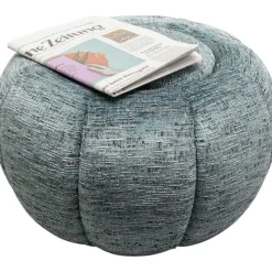 Pouf Fiori bleu Ø52cm>KARE Design Hot