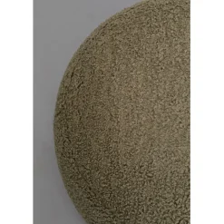 Pouf Pebble bouclé vert olive 81cm><noscript><img width=