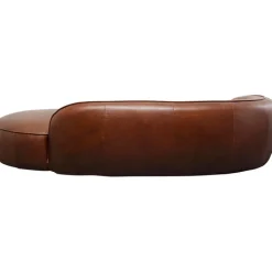 Recamière Wonder cuir marron 250cm><noscript><img width=