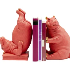 Serre-livres Hippo fuchsia (2/set)>KARE Design Clearance