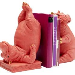 Serre-livres Hippo fuchsia (2/set)>KARE Design Clearance