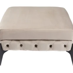 Stool Bellissima velours taupe 80cm>KARE Design Outlet