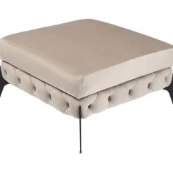 Stool Bellissima velours taupe 80cm>KARE Design Outlet