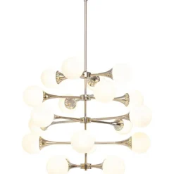 Suspension Bulb Fiction 20 argenté Ø102cm><noscript><img width=