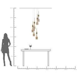 Suspension Candy Bar doré Ø44cm><noscript><img width=