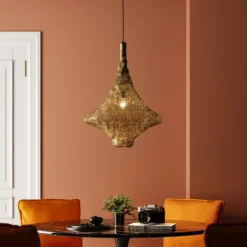Suspension Cocoon doré Ø51cm>KARE Design Outlet
