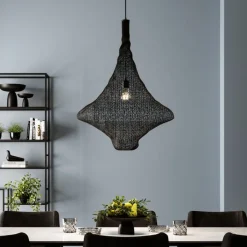 Suspension Cocoon noir Ø89cm>KARE Design Outlet