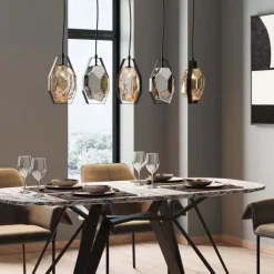 Suspension Diamond Fever Dining noir 110cm>KARE Design Hot