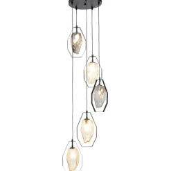 Suspension Diamond Fever Spiral noir Ø42cm>KARE Design Clearance