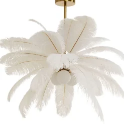 Suspension Feather Palm blanc Ø87cm>KARE Design