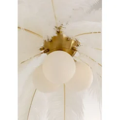 Suspension Feather Palm blanc Ø87cm><noscript><img width=