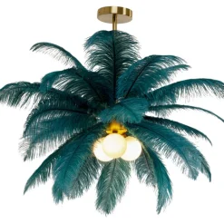 Suspension Feather Palm vert Ø87cm>KARE Design Online
