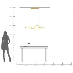 Suspension Galaxy LED Or 155cm><noscript><img width=
