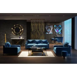 Suspension Living Vegas Deluxe laiton LED><noscript><img width=