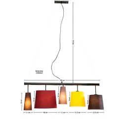 Suspension Parecchi colore 100cm><noscript><img width=