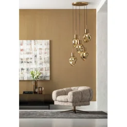 Suspension Supernova Amber Cinque Ø50cm>KARE Design New
