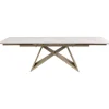 Table à rallonges Nelly greige 180(40+40)x90cm>KARE Design Discount