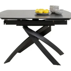 Table à rallonges Twist noir 120(30+30)x90cm><noscript><img width=