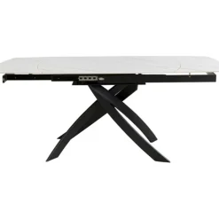Table à rallonges Twist onyx 120(30+30)x90cm>KARE Design Sale