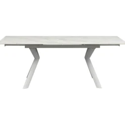 Table à rallonges Xenia blanc 140(+30+30)x80cm>KARE Design Hot