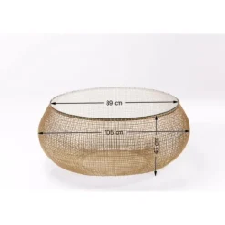 Table basse Cesta Gold><noscript><img width=