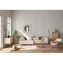 Table basse Cesta Marble doré Ø100cm><noscript><img width=
