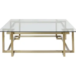 Table basse Clara doré 120x120cm>KARE Design