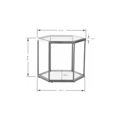 Table basse Comb doré 45><noscript><img width=