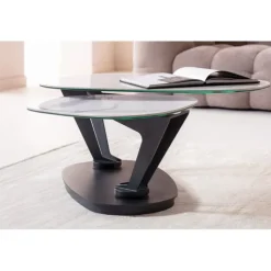 Table basse Franklin blanc 150x58cm><noscript><img width=
