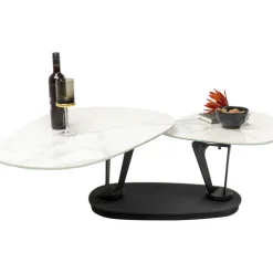 Table basse Franklin blanc 150x58cm><noscript><img width=