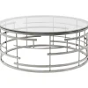 Table basse Jupiter argenté Ø100cm>KARE Design