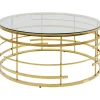 Table basse Jupiter doré Ø100cm>KARE Design Outlet