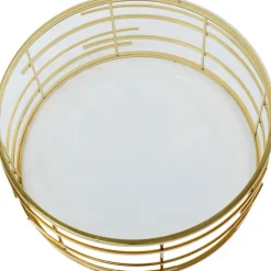 Table basse Jupiter doré Ø100cm><noscript><img width=