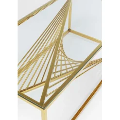 Table basse Laser doré 120x60cm><noscript><img width=
