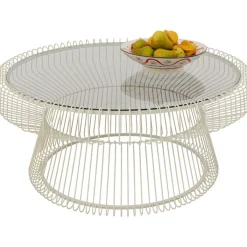 Table basse Lisboa Greige Ø86cm>KARE Design Hot