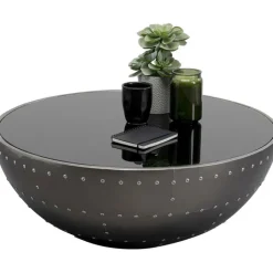 Table basse Lounge noir Graphite Ø83cm><noscript><img width=