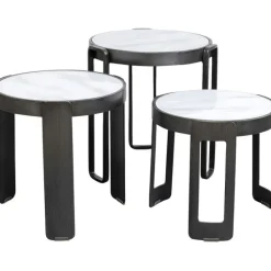 Table basse Perelli noir (3/set)><noscript><img width=