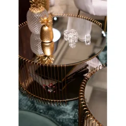 Table basse Wire Double laiton (2/Set)><noscript><img width=