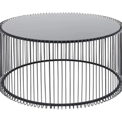 Table basse Wire Uno noir Ø80cm><noscript><img width=